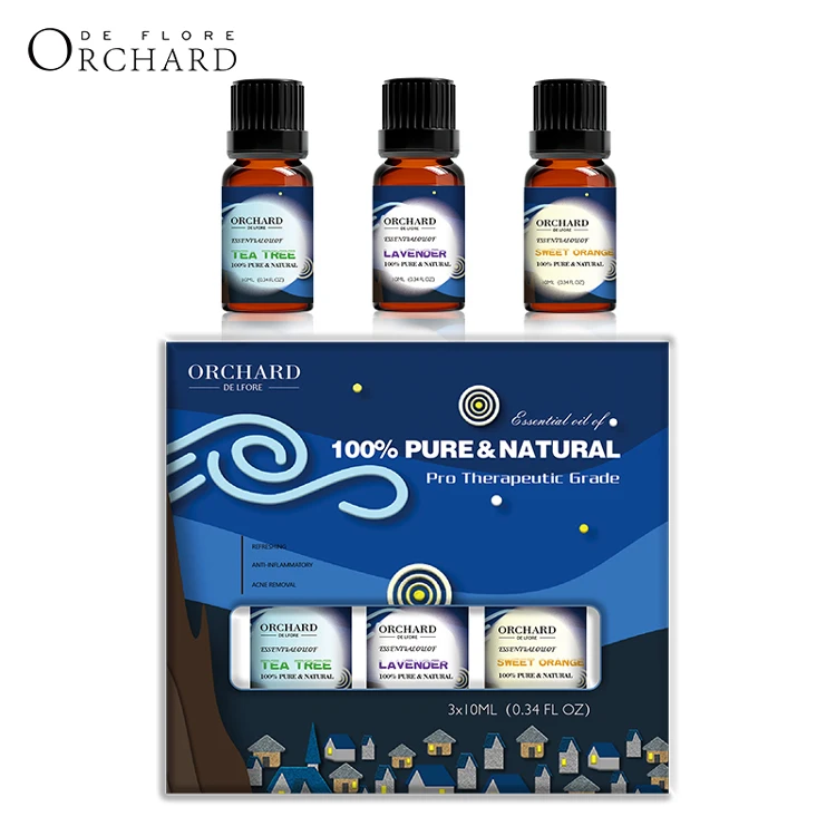 

ORCHARD Fairy Tale Village Oil Gift Set 10 ml 100% Natural Therapeutic Grade Aroma Best Aromatherapy Essential Oils for Candles