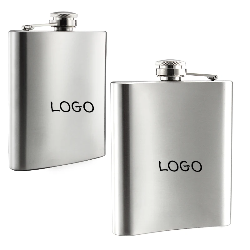 

Liquor Whisky Alcohol Stainless Steel Thermos Hip Flask with Customer Logo, Silver color