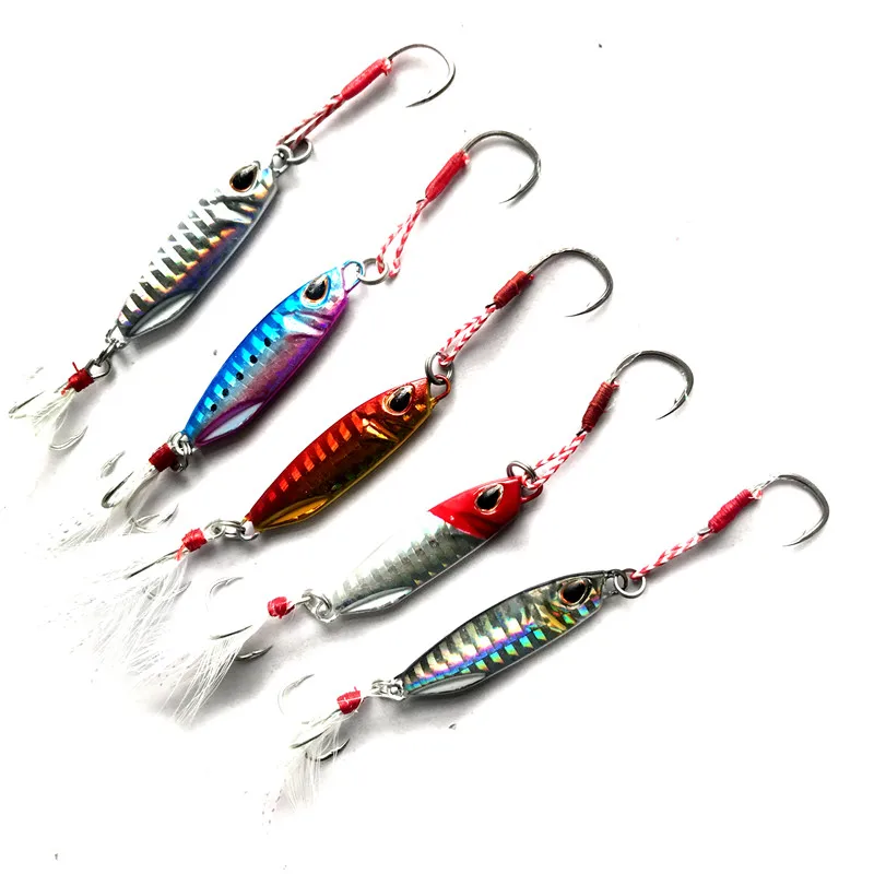 

Wholesale new style 10g/15/ 20g/25g/30g/40g/50g Japanese DUO sinking tungsten jig fishing long casting saltwater metal lur, 5 colors