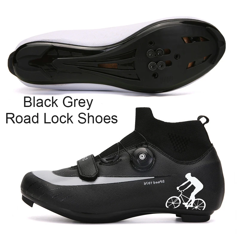 

Custom 2021 Winter Lace Lock OEM/ODM Custom Logo Best Winter Road Cycling Shoes Black High Top Sneakers Carbon Road Bike Shoes