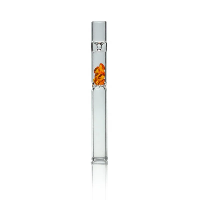 

UKETA colorful diamond filter inside weed accessories pyrex glass smoking pipe chillum, Optional