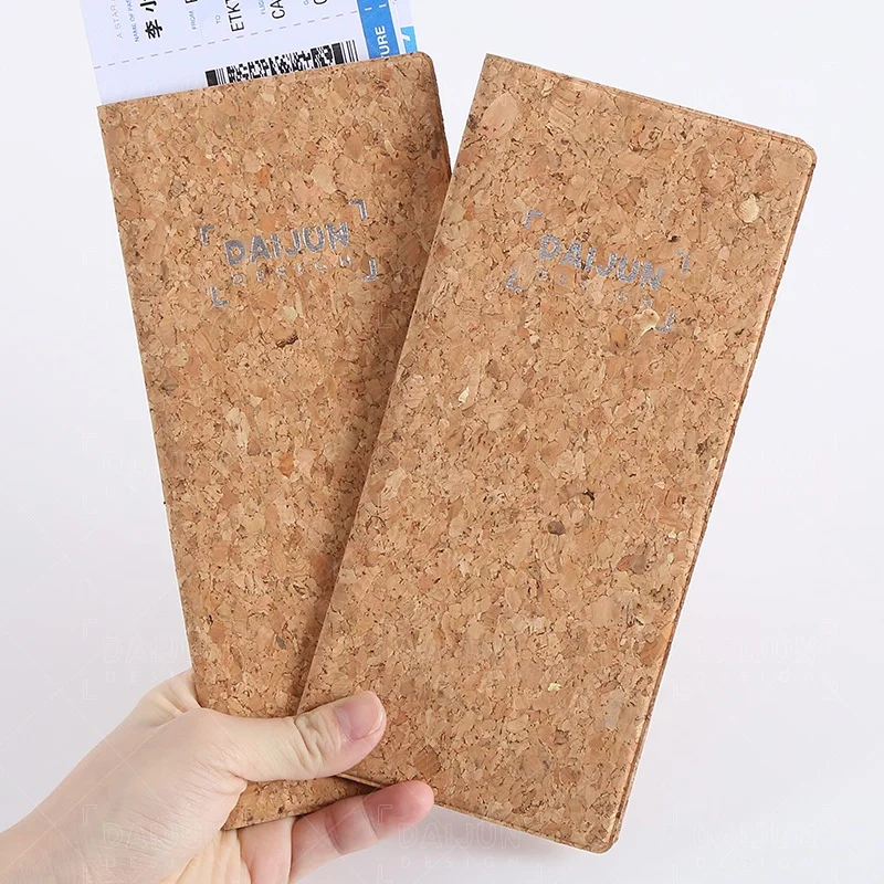 

Multi-fuction Leather Customized Size Family Passport Wallet Holder Cork Passport Holder Cover, Primary color