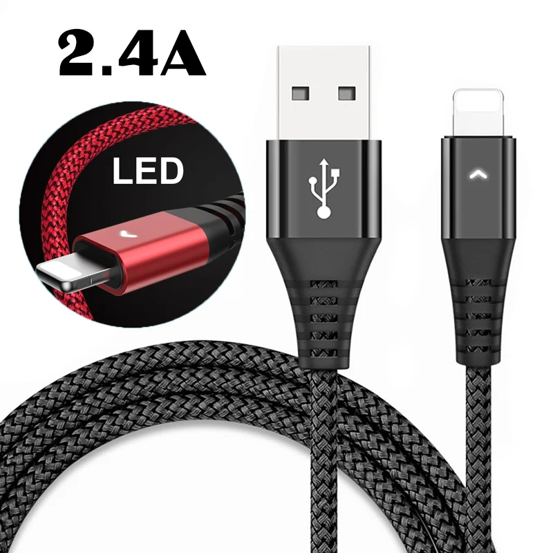 

CE Certificated LED Charging Cable for Iphone 11 pro Customized Logo Fast Charging USB C Cable for Samsung