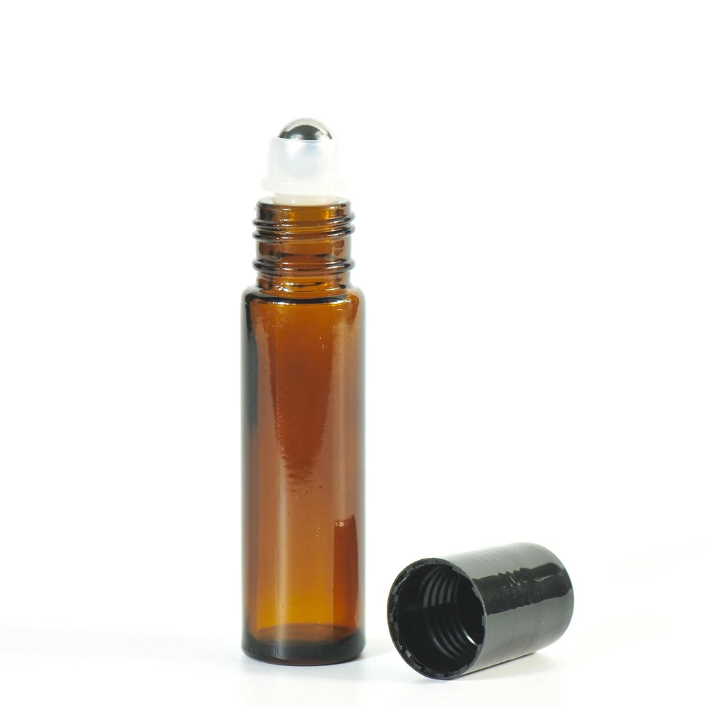 

2ml 3ml 5ml 10ml Amber Glass jar and Bottle Bottle For Perfume Essential Oils Cosmetic Jar Empty Roller Bal On Bottle
