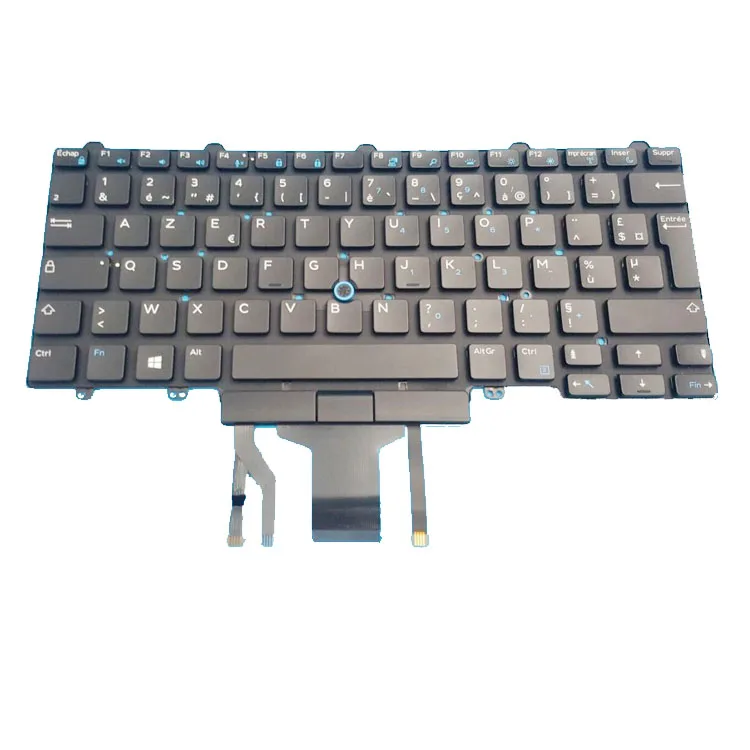 

HK-HHT Laptop FR French Keyboard for Dell Latitude E5450 E5470 E7450 E7470 Francias Backlit keyboard