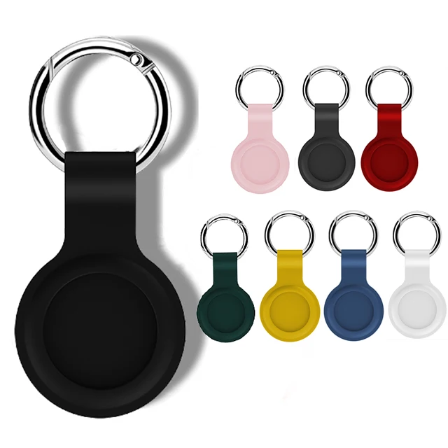 

Location Tracker Protector Anti-Lost Silicone Keychain Protective Cover Suitable For Apple Airtag Case, 8 colors