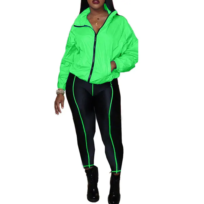 

Autumn Fashion and Leisure Pure Color women 2pcs suit outfit
