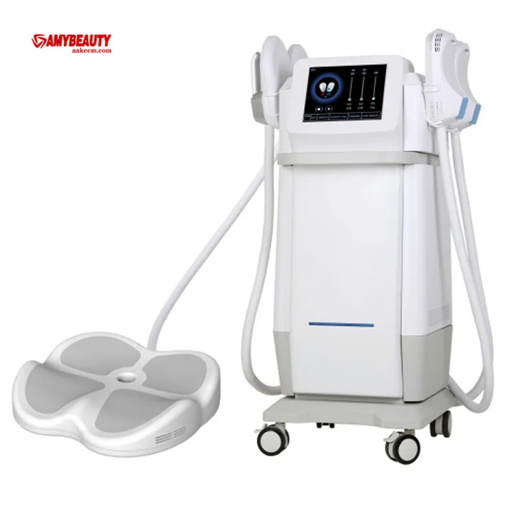 

ems beauty instrument muscle stimulator with rf abdominal belt body slimming massager, White