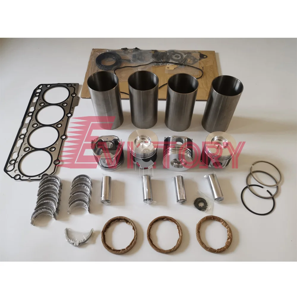 

For YANMAR engine parts 4TNE84 4TN84 rebuild overhaul kit piston ring liner gasket bearing