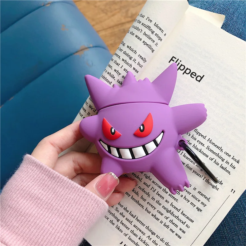 

Custom 3d silicone Cartoon Gengar pokemon Earphone Case for Airpods 1/2 Cases for Airpod Pro Earpod Protective Cover