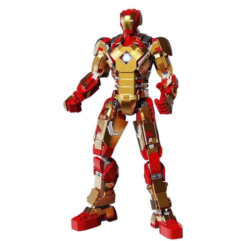 

6011 compatible legoings Super heroes 76206 Iron Machine Man mark 42 Building Blocks Bricks For Kids Christmas Gifts