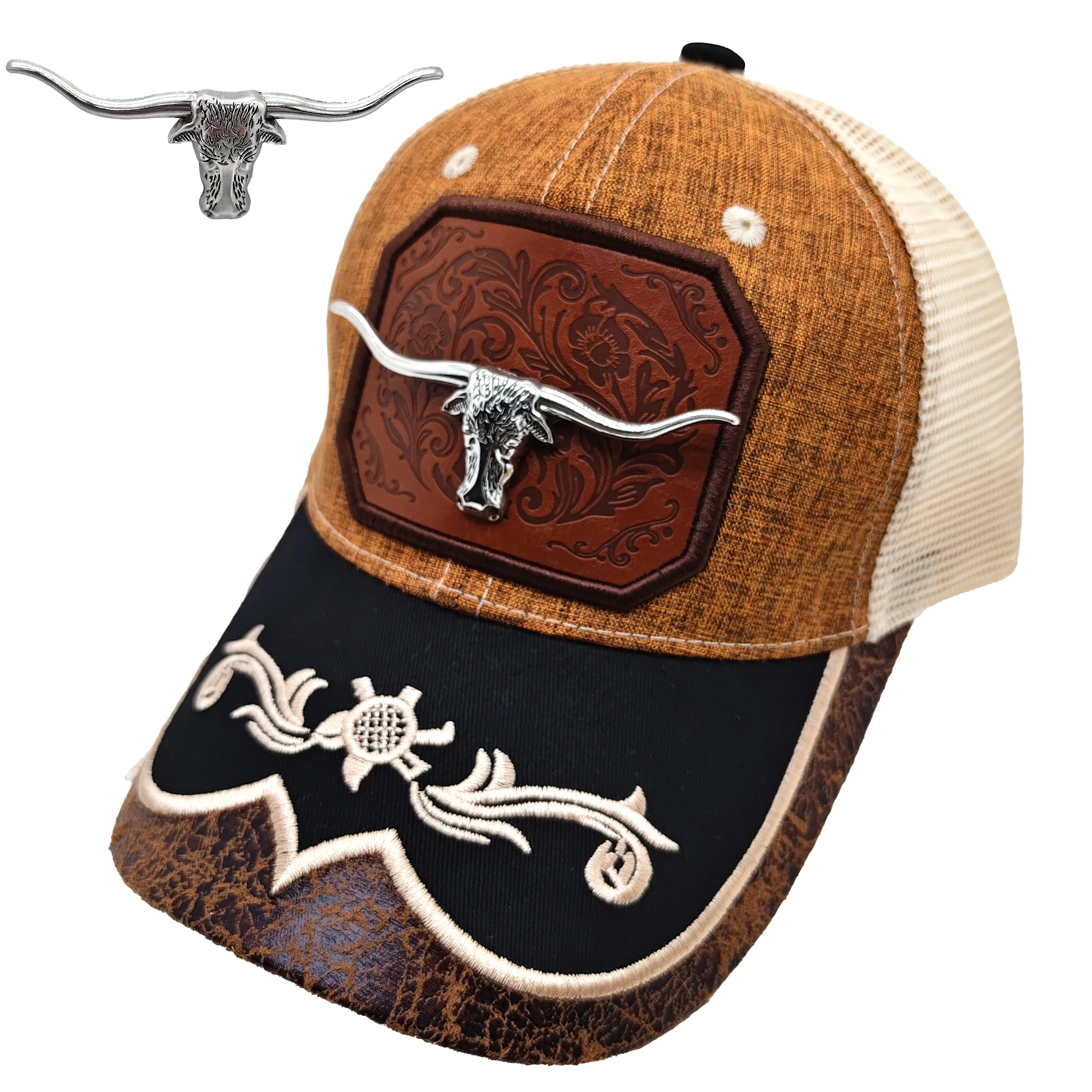 3D Chicken Design Embroidered Trucker Cap