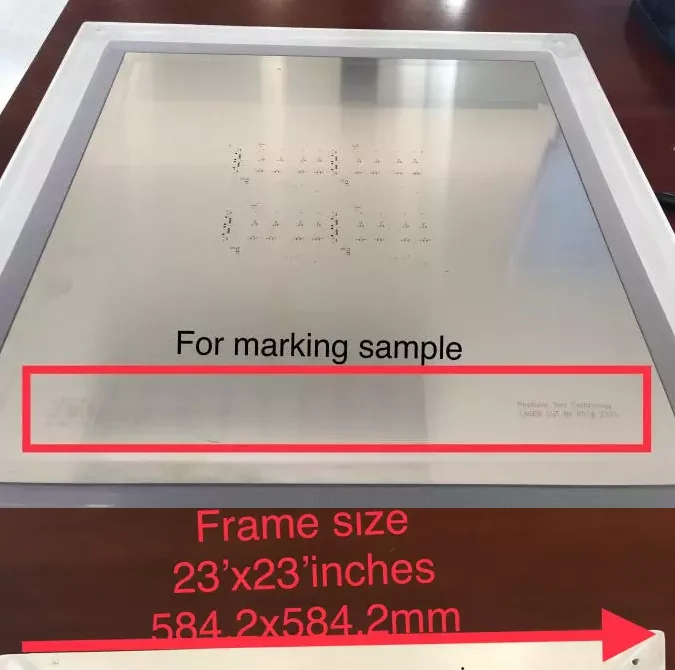 50W Fiber Laser Metal Sheet Stencil Cutting Machine