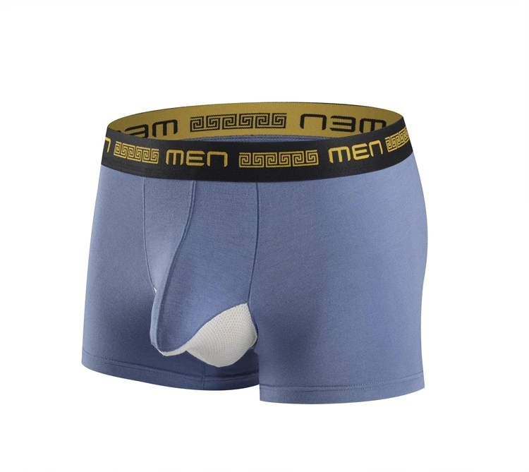 

2021 ODM Men Underwear Custom Logo Seamless Breathable Plus Size Underwear Shorts Mens Boxer, Light gray, blue, pink, black