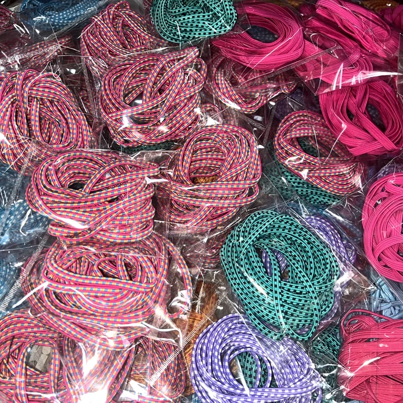 

Stock !!! Mixed Colors 7mm x 3M Latex Gummi Twist Jumping Spring Kids Toys Spring Rope