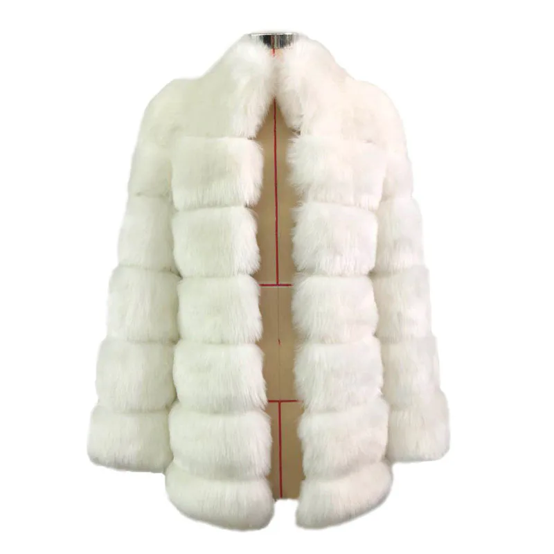 

Clothes women woman outerwear New Winter Coat Jacket Women Faux Fox Fur Coat With Hood Fashion Style Fake Fur Coat For Lady, Picture