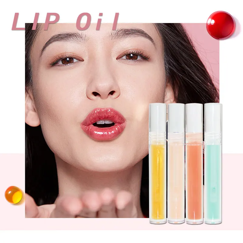 

New Arrival Beauty Cosmetics Lip Oil Gloss Natural Lip Care Hydrating Natural Vegan Plumping Lip Oil Shinny Lipstick