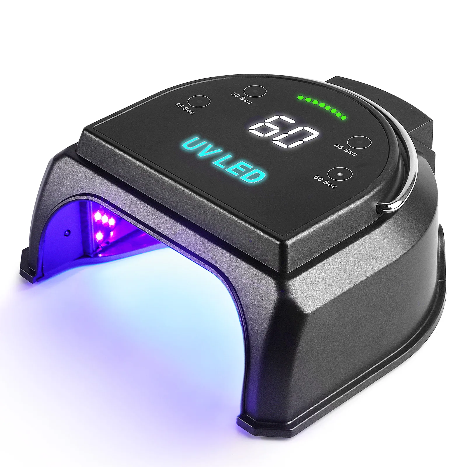 

Professional Portable 60W UV LED Nail Lamp Cordless Rechargeable Nail Lamp, Black.white