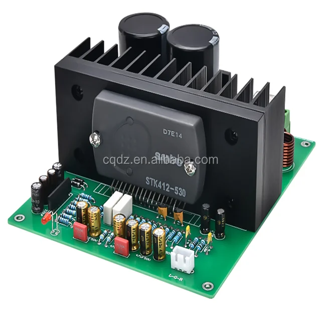 

STK412-530 Power Amplifier Audio Board Sanyo Thick Film 120Wx2 Stereo Sound Amplificaddor Speaker Home Theater DIY, Optional