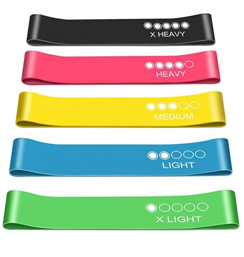 

Resistance Bands Skin-Friendly Resistance Fitness Exercise Loop Bands with 5 Different Resistance Levels, Customized color