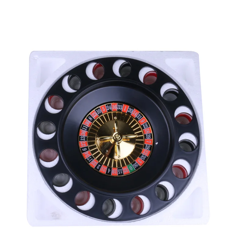 

Roulette Game Set with 2 Balls and 16 Glasses ,s0hju2 Shot Roulette Drinking Game - Roulette Shot, Colorful