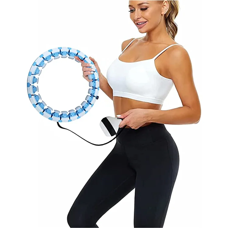 

2021 Best Sale Adults Fitness Weight Loss Hula Ring Hoops Women Waist Fitness Hoola Ring, Blue/pink/grey/green/rose