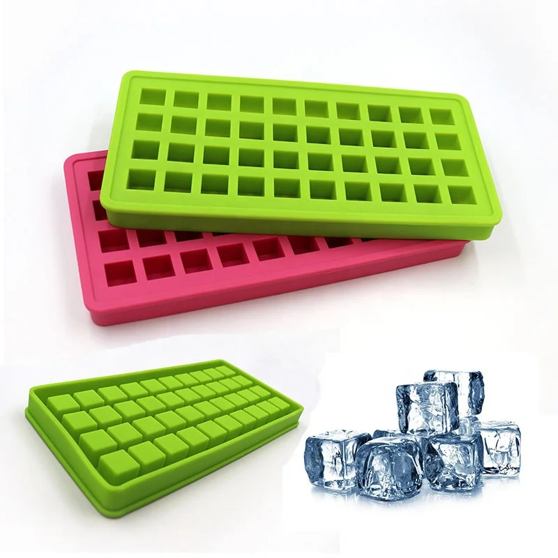 

Wholesale custom-shaped novelty household reusable Ice Cube Trays silicone ice cube molds, Green, rose red