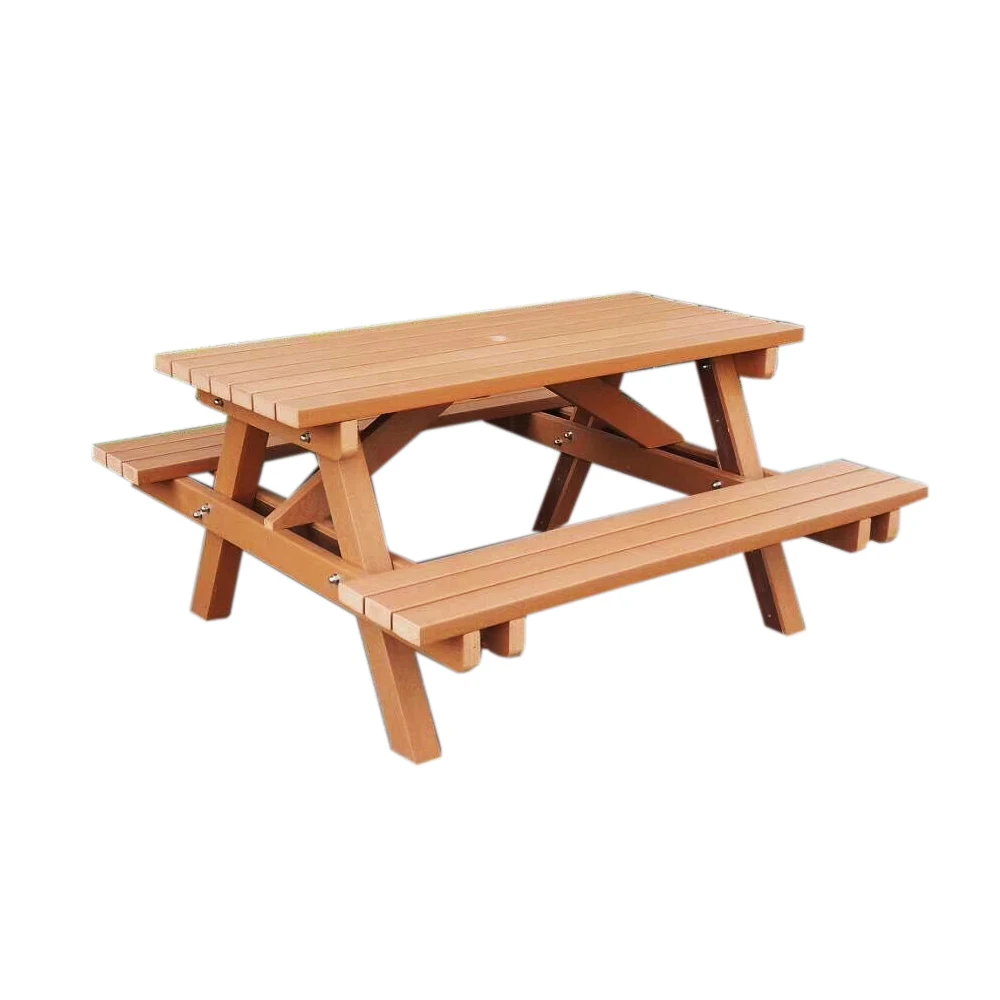 Hot Sale Outdoor Wood Picnic Table Set Beer Garden Table And Bench