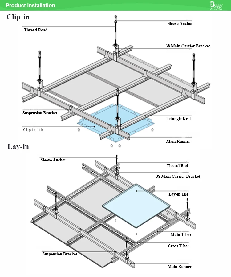 Clip-in Aluminum Ceiling Panel 600*600mm - Buy Clip-in Aluminum Ceiling ...