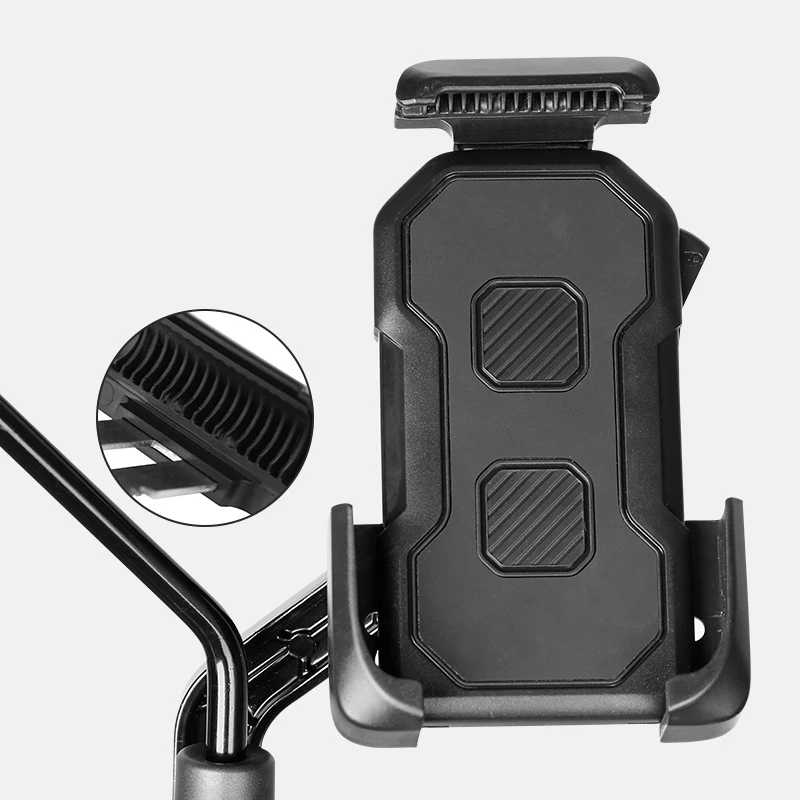 

Free Shipping 1 Sample OK Wholesale Motorcycle Bike Bicycle 360 Adjustable Mobile Phone Holder For Porta Celulares Para Moto, Black