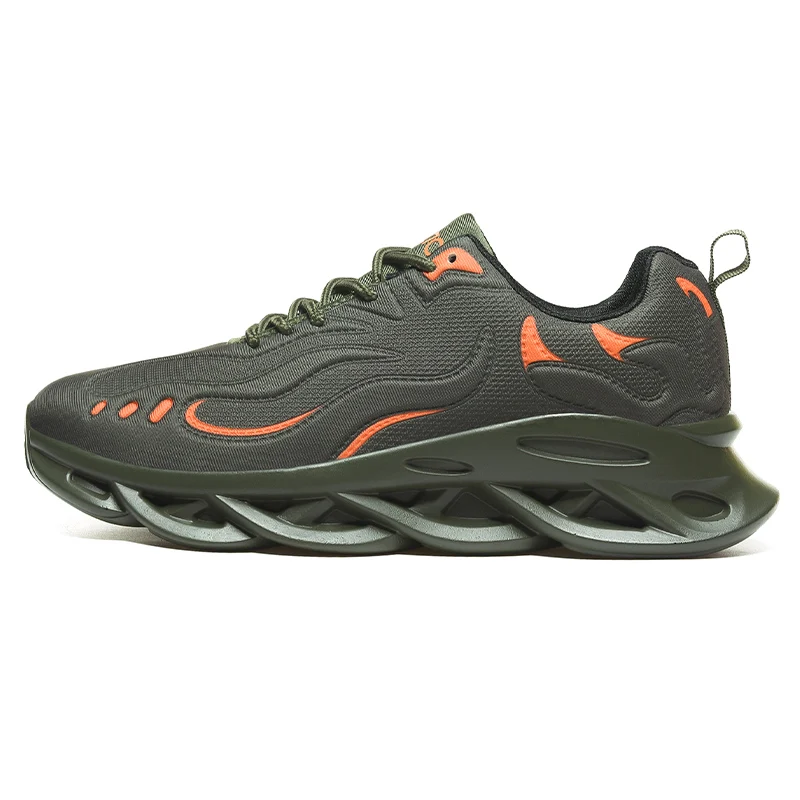 

New design light breathable upper fashion sneakers men sports shoes, Optional