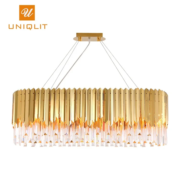 
European Style Indoor Lighting Hotel Modern Large Luxury LED Brass Crystal 8 Arms Chandeliers Pendant Lights 40W  (60789085185)