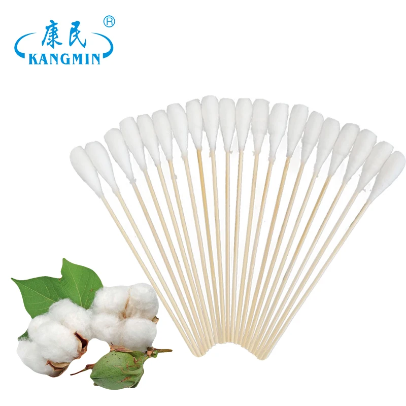 

cotton bamboo stick cotton buds makeup wooden stick bamboo swabs medical cotton swab ear-clean swab, White