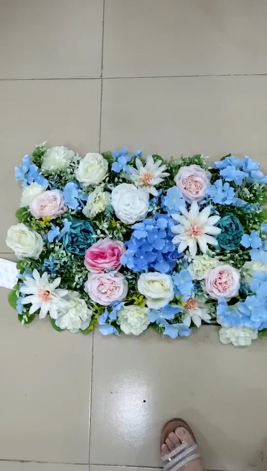 Artificial Flower Carpets For Celebration Pink And White Decorative
