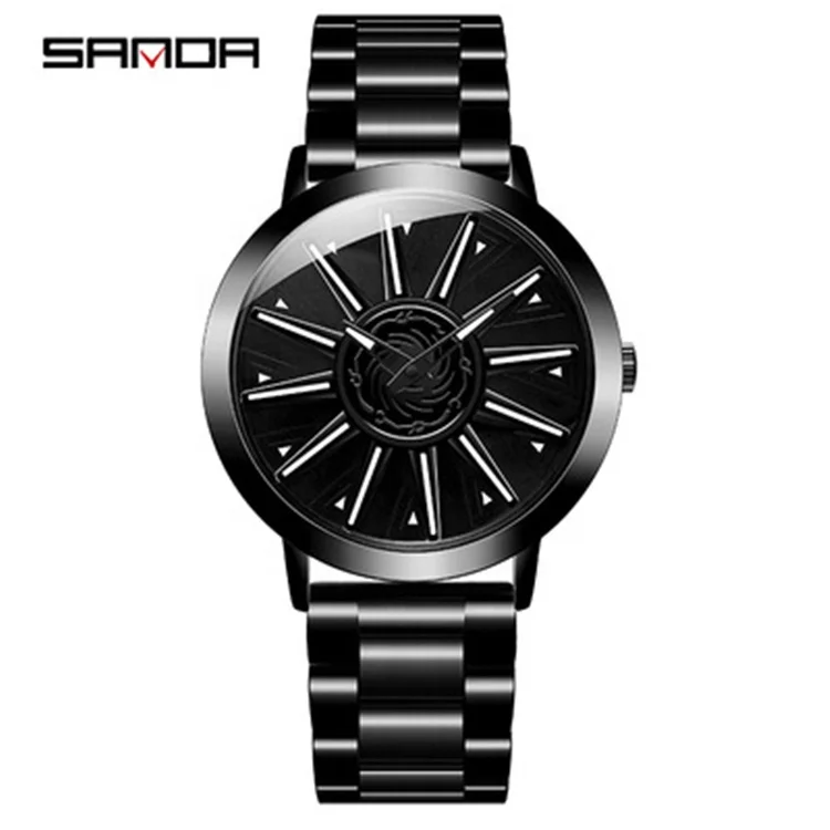 

SANDA New Stainless Steel Band Waterproof Men Watch Fashion Business Outdoors Quartz Wristwatch Relogio Masculino P1032