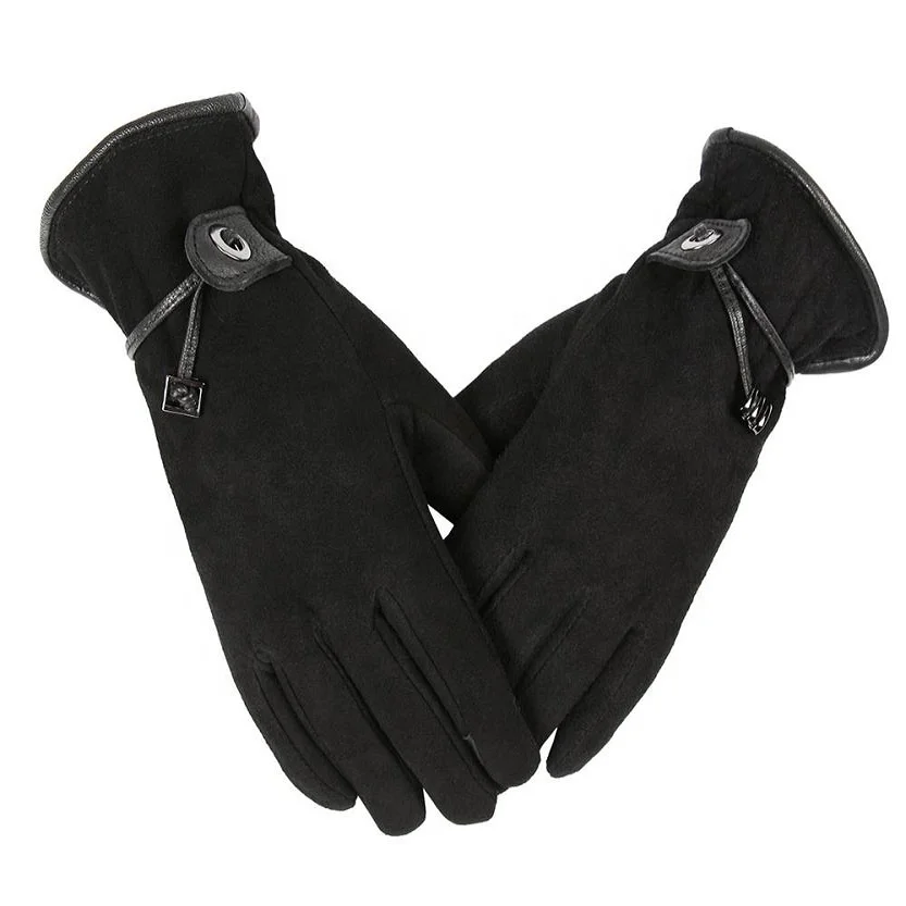 
Ozero Fashion Winter Gloves Deerskin Leather Driving Touch Screen Gloves Women.  (62440901520)