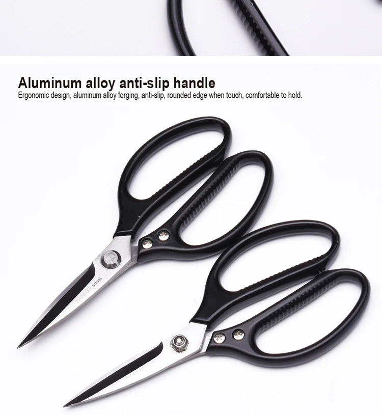 High Quality Stainless Steel Cutting Scissor With Aluminum Handle