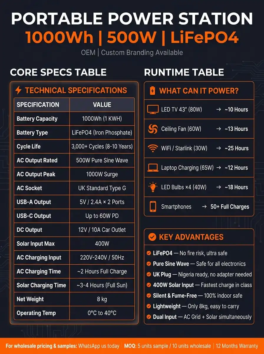 EKAA P500 Orange Specs