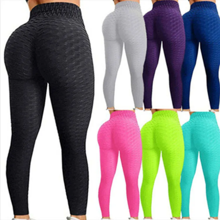 

2021 New Hot Fashion Sexy Yoga Pants Leggings Breathable Solid Color Yoga Leggins PLus up Peach hip yoga pants, Customized colors