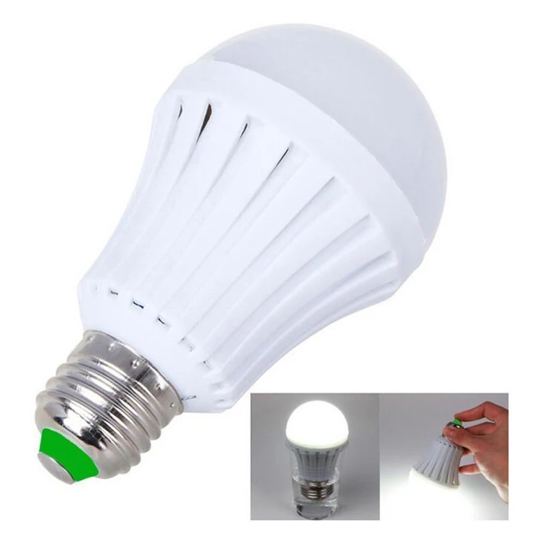 2 Years Warranty B22 E27 Rechargeable Self Charging Led Light Bulb