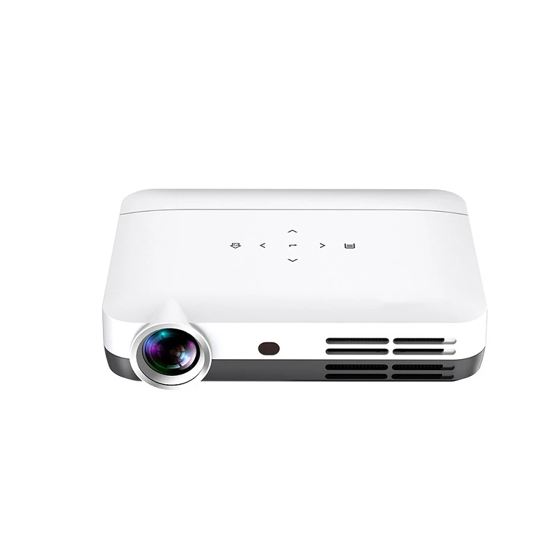 

Outdoor 3D Wireless Portable Mini Android Projector Real 500 Ansi High Lumens Led DLP Projector With 2g Ram 16g Rom, White black