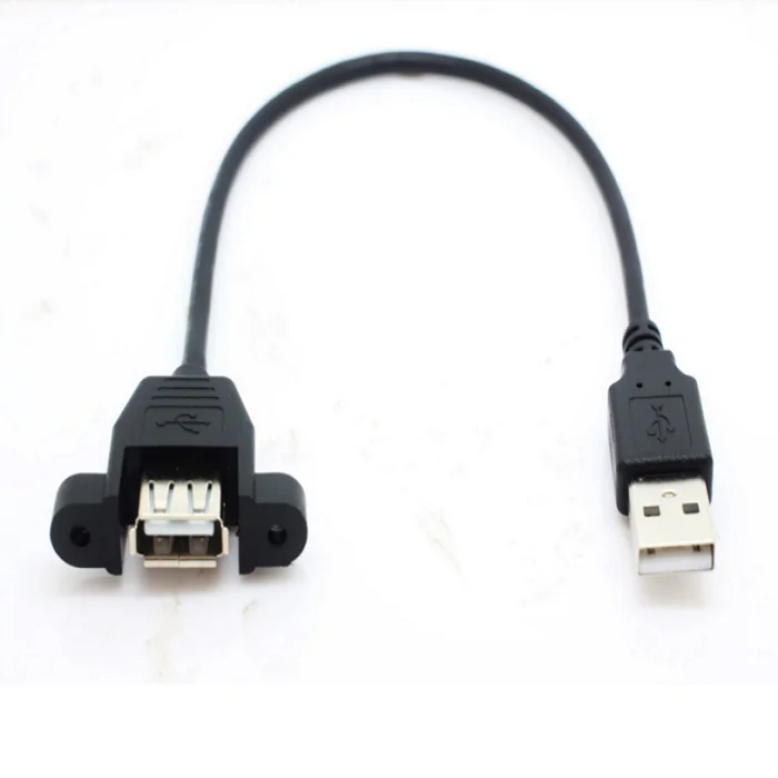 

1.5M usb 2.0 panel mount cable, Black or oem