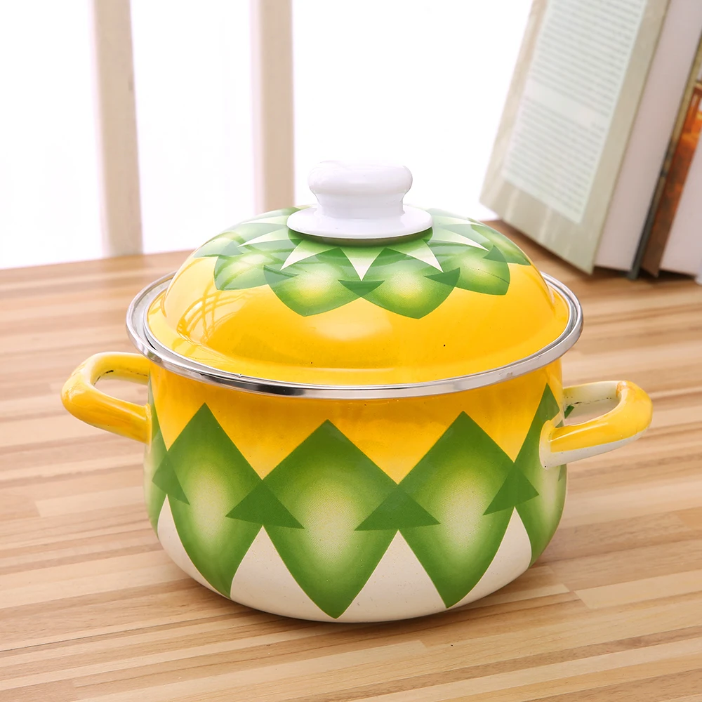 
High quality cooks 773DMY-5 pcs Kitchen pot enamel casserole cookware Enamel Cast Iron Cookware pot set promotion 
