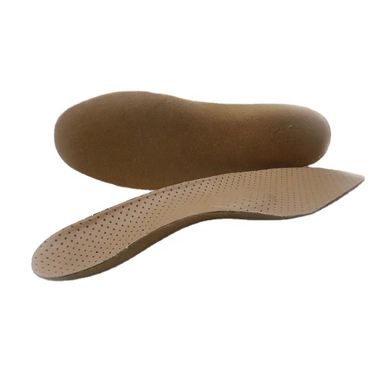 

IDEASTEP Factory Wholesale Foot Protection Insole Punched Brown Eva Insoles Orthopedic Foot Cushion Insole 183