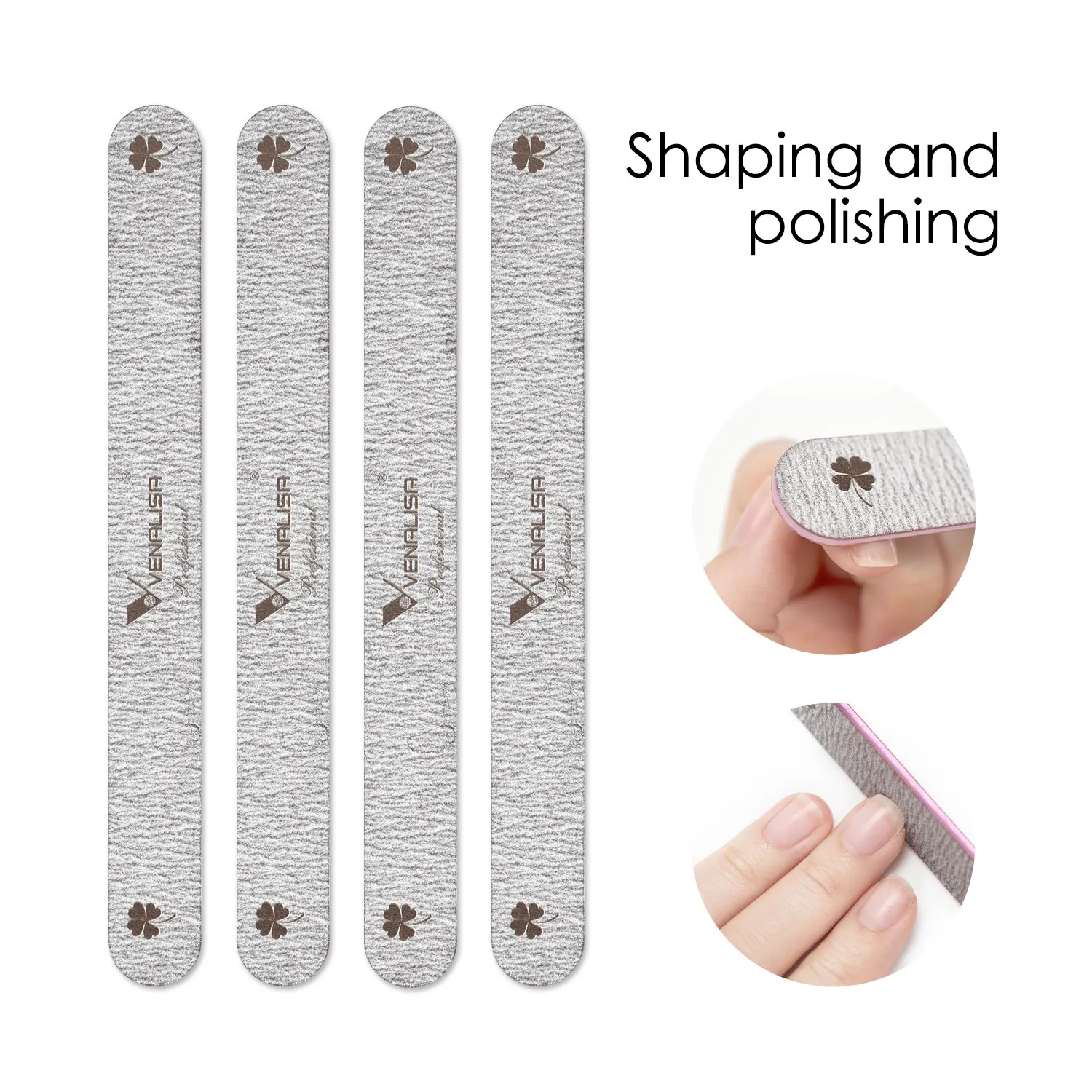 

VENALISA 5 options Nail Files 100/120/150/180 Wholesale Private logo Double-sided Nail Tools Professional Nail Buffer Block File