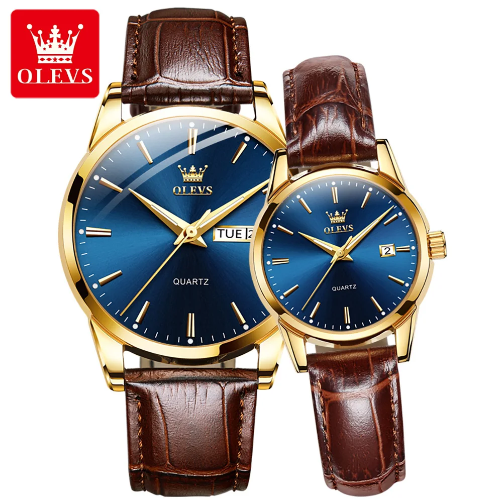 

6898 OLEVS Brand Couple Quartz WristWatch China Factory Direct Selling Watch Men Watch Women Beatiful Dress Watch