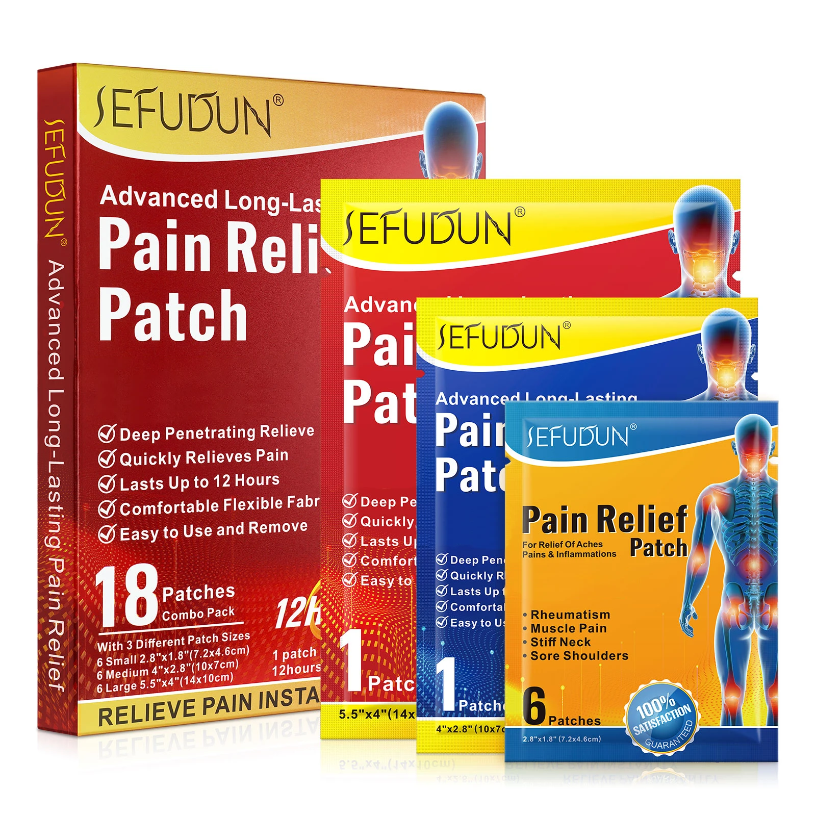 

SEFUDUN OEM Advance Long-Lasting Pain Relief Patch Herbal