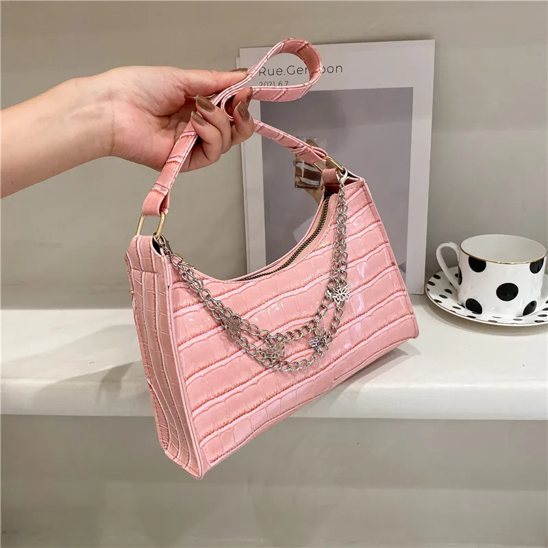 

Wholesale Crossbody Chain Bag Handbag Ladies Shoulder Bags 2021 French Leather Handbags, Customizable