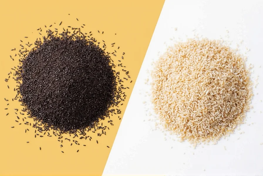 Toasting sesame seeds in a pan on stove