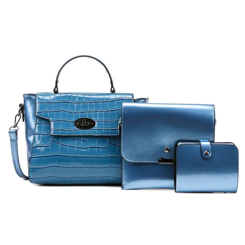 

2021 Ladies High quality 3pcs Sets Purses Popular Large Handbags Fashion Hand Bag For Woman